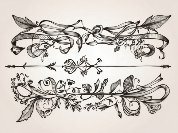 Download About Hand Drawn Floral Decorative Borde - Hand drawn Collection