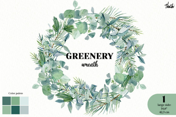 Download Watercolor Leaves Foliage Wreath Png - Wreath Collection